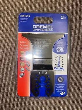 Mm494u Dremel Universal 2-3/4 Inch Bi Metal/ Wood/ Drywall Cutting Oscillating Multi-tool Blade