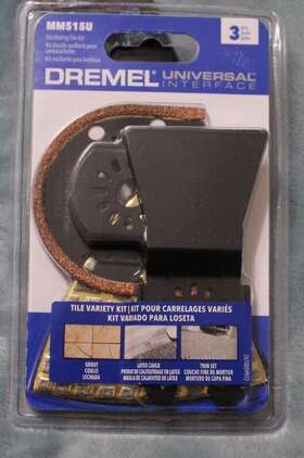 Mm515u Dremel Universal 3 Pieces Oscillating Tile Kit - New