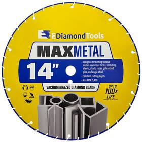 Vb14a1 Ediamondtools 14 Inch Diamond Cut Off Wheel For Handheld Saws Metal Cutting Blade Rebar S