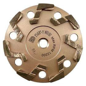 Zwl0500m5 Ediamondtools Thd Segmented Rim 5/8 Inch 80/100 Gri Diamond Combination Wet-dry Saw Gold