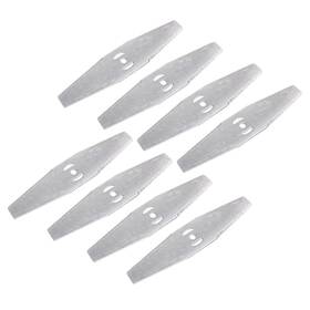0096345 Emiif 8 Pcs Metal Lawn Mower Saw Blade Head Replacement Blades Fitti