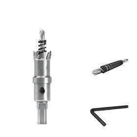 Hom001 Emstar 3/4 Inch 19mm Tct Hole Saw Kit For Hard Metal Tungsten Carbide Tipped