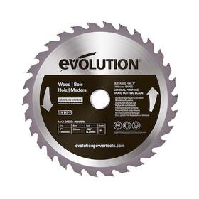 Evolution 849713000446 180bladewd 7 Inch 30t 25/32 Arbor Tungsten Carbide Tipped Standard