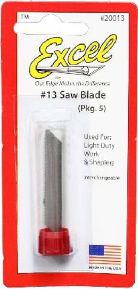 20013 Excel Hobby Corp. #13 Fine Saw Blades 5