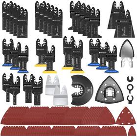 2024120503 Exkraeft 136 Pcs Oscillating Tool Blade Multi Blades Kits With Sandpaper Arc Ed