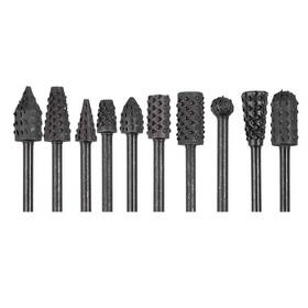 Toolpc-210722-b089792y9y Eyech 755318465248 10pc 1/8ftft 3mm Shank Carbon Steel Rotary Burr Rasp Set Wood Carving File Ras