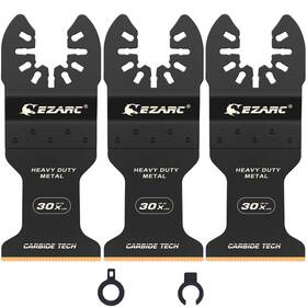 Ezarc 445011852898 Carbide Oscillating Saw Blades Quick Release For Hard Materials 3-pack