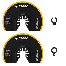 801112 Ezarc Oscillating Multitool Blades Titanium 2 Pcs Semi Circle Flush Cut Osci