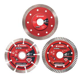 80701153 Ezarc 4-1/2 Inch Diamond Saw Blades For Angle Grinder 3pcs 4.5 Cutt