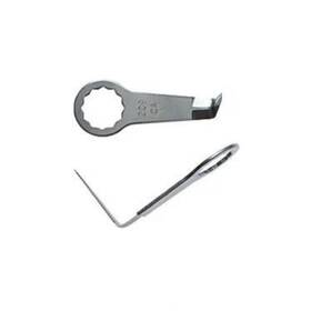 Fein 014586245133 L-shaped Cutting Blade For Precision Work - Serrated Design Smooth