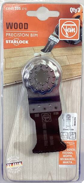 Fein 014586387543 6 35 02 205 27 Starlock Precision Bim 3pk Blades New
