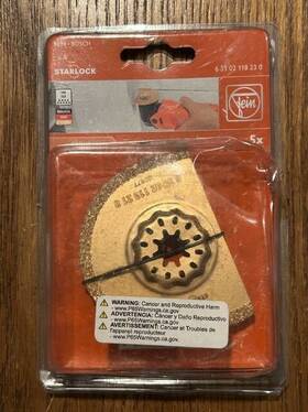 63502118230 Fein Starlock Carbide Segmented Saw Blade 2-15/16 Inch Diameter Set Of 5