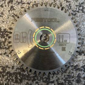 491952 Festool Fine Tooth Blade 160x2 2x20 W48 Ts55 Tsc55 Atf55