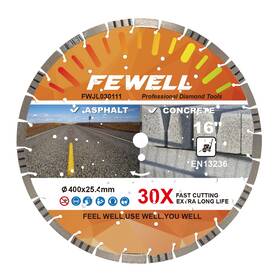 Fwjl030111 Fewell 16 Inch Premium Diamond Saw Blade Multi-purpose Cutting Ha