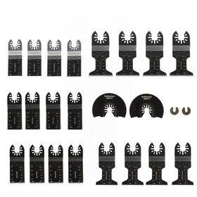 In3592953al Findmall 24pcs Universal Wood Metal Oscillating Multitool Quick Release Saw Blades