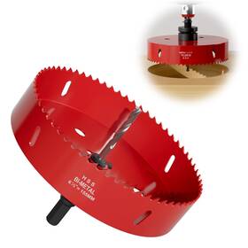 Fivelake 019-qx-hs-1-155 6-1/8 Inch 155mm Bi-metal M42 High Speed Steel Hole Saw With Pilot Drill Bit S