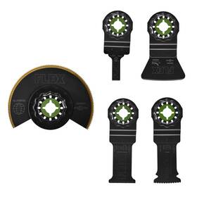Flex 840163200493 5-piece Oscillating Tool Trimming Project Blade Set Cuts Wood Wit