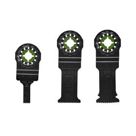 Fam40101-3 Flex 3-piece Oscillating Tool Plunge Cut Set Cuts Wood With Nails Metal D