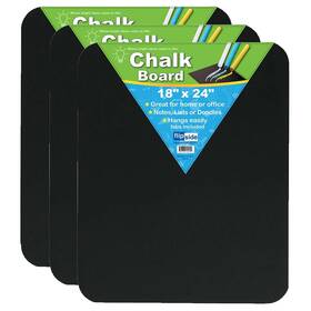 Flp10204-3 Flipside Products Chalk Board Black 18 Inch X 24 Pack Of 3