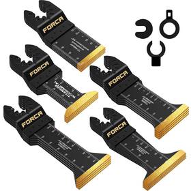 Forca 726084715851 25pcs Titanium Oscillating Tool Blades Universal Multitool For Met