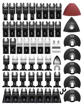 Forca 727206695570 Multi Tool Blades Kit For Metal And Wood 72pcs Universal Oscillating Tools S