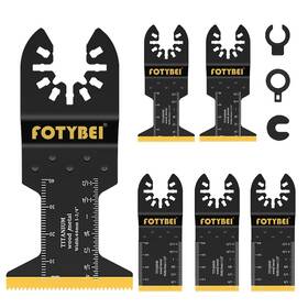 Fotybei 741365212607 Titanium Oscillating Tool Saw Blades Metal Cutting Universal Multitool Blade