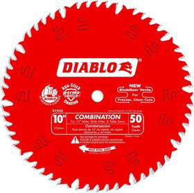 538306  Freud 10 Inch Wood Combination Saw Blade 50 Teeth Tico Carbide 5/8 Arbor 6000 Rpm
