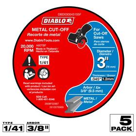 Dbd030045105f Freud Diablo 3 Inch Metal Cut-off Discs - Thin Kerf 5-pk