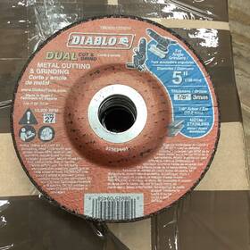 Dbd050125x01f Freud Diablo 5 Inch Type 27 Metal Cut And Grind Disc 10975 X 19