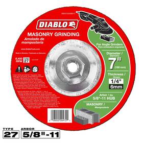 Dbd070250b01c Freud Diablo 7 Inch Type 27 Masonry Grinding Disc