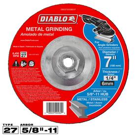 Dbd070250b01f Freud Diablo 7 Inch X 1/4 5/8 -11 Type 27 Hub Metal Grinding Disc