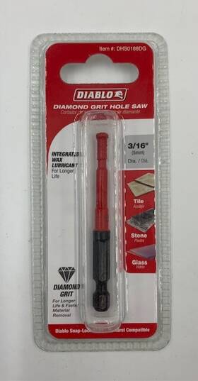 Dhs0188dg Freud-diablo Db 3/16 Inch Diamond Grit Hole Saw