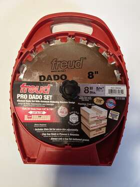 Sd208 Freud-diablo 8 Inch Stacked Carbide Dado Set For Table Or Radial Arm Saws