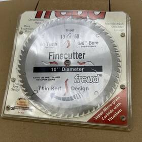 F1060 Freud Vtg Nos New 10 Inch X 60 Tooth Fine Finish Saw Blade 5/8 Bore Italy