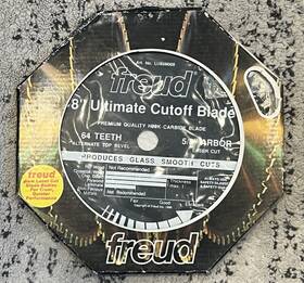 Lu85m008 Freud 8 Inch Ultimate Cutoff Blade 5/8 Arbor Laser Cut 64 Teeth Carbide