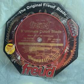 Lu85r009 Freud 9 Ultimate Cutoff Blade 72 Teeth 5/8 Inch Arbor Laser Cut Italy