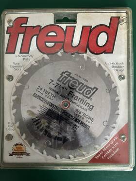 Tk203 Freud Framing Blade 7-7 Inch 24 Tooth Thin Kerf Anti-kickback New