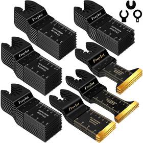 Froylot 701845670280 49pcs Titanium Oscillating Tool Blades High-carbon Steel Multitool Un