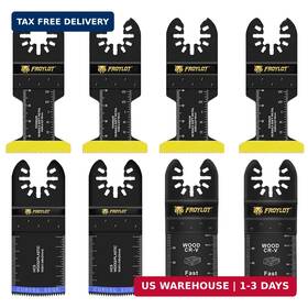 Froylot Ty-8-422-251113-hu 8pcs Titanium Oscillating Tool Blades Multi-tool Universal