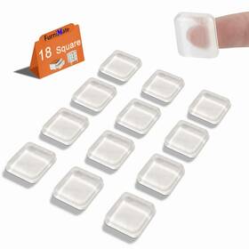 Bumpers-00010b Furnimate Rubber Feet For Cutting Board Non Slip 18pcs 4/5 Inch Cl