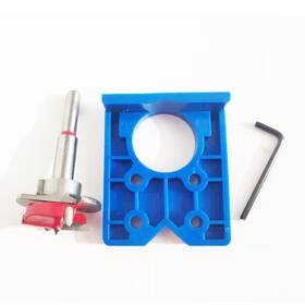Furnrubden 583333218461 Forstner Drill Bit 35mm Concealed Hinge Jig Kit Wood Drilling Hole Saw Set
