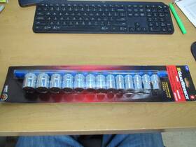 80710d Gearwrench 1/2 Inch Drive Standard Metric Socket Set 12 Point 13 Pc -