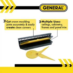 General Tools 445041731781 Durable Crown Molding Cutting Jig Tool For Miter Radial And Table Saws
