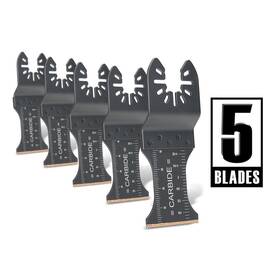 Genesis 313106994969 1-3/8 Inch Carbide Flush Cut Blade 5 Pack Oscillating Multi Tool Blades