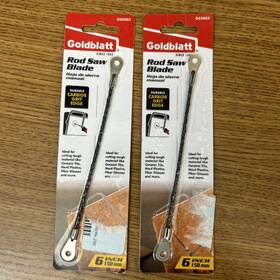 G02003 Goldblatt 2 6 Inch Rod Saw Blade. Durable Carbide Grit Edge. Lot Of