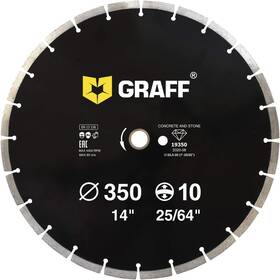 Graff 19350 14 Inch Diamond Blade For Angle Grinder Cutting Wheel Cuttin