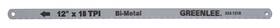 333-1218 Greenlee Bi-metal Hacksaw Blade 12-inch 18-tpi 5-pack