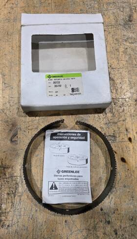 35722 Greenlee 6-5/8 Inch Steel Replacement Blade For Recessed Lighting Holesaw