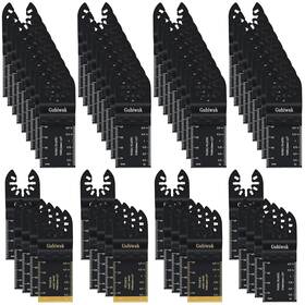 Guhiwuk 705353072338 55pcs Oscillating Saw Blades Quick Release Titanium Multitool For Wood P