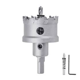 Guicgoc 723497695459 34mm 1-1/3 Inch Metal Steel Hole Saw With 2 Drill Bits Cutter For Thi